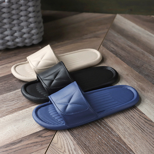 Summer home non-slip men's and women's indoor bathing bathroom EVA foam slippers soft bottom couples home sandals