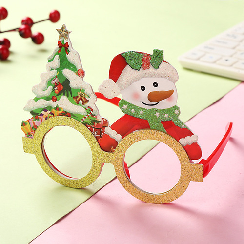 Christmas decorative glasses for adults and children Christmas gifts holiday supplies gifts party creative glasses frames wholesale