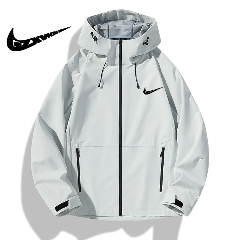 Men's Autumn New Anti-splashing Water Outdoor Leisure Sports Fashion Brand Couple's Hooded Mountaineering Jacket for Women