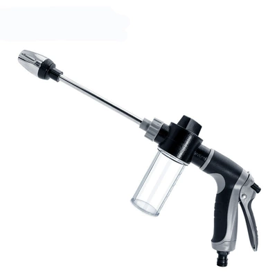 Multifunctional foam nozzle car wash water gun, household water gun, flower watering tool, garden coated powerful high-pressure water gun (High pressure car wash water gun) - foam-long-spray-gun-a005