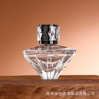 现货70ml香水瓶玻璃新款大钻石卡口透明补水喷雾瓶化妆品分装瓶