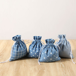 Drawstring Canvas Bag with Custom Printable Logo Advertising Bag Drawstring Cotton Storage Bag