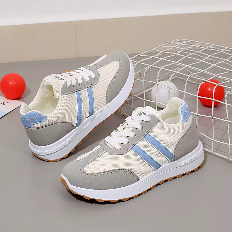 2025 новая спортивная обувь для девочек Four Seasons повседневная дикая легкая и удобная маленькая белая обувь трансграничная оптовая женская обувь