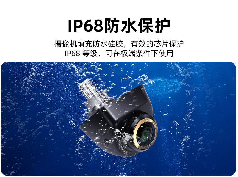 Ahd Cut Cvbs 360 ° Rotating Korean-Style Reversing Image Rearview Camera Ccd Fisheye Car Camera.