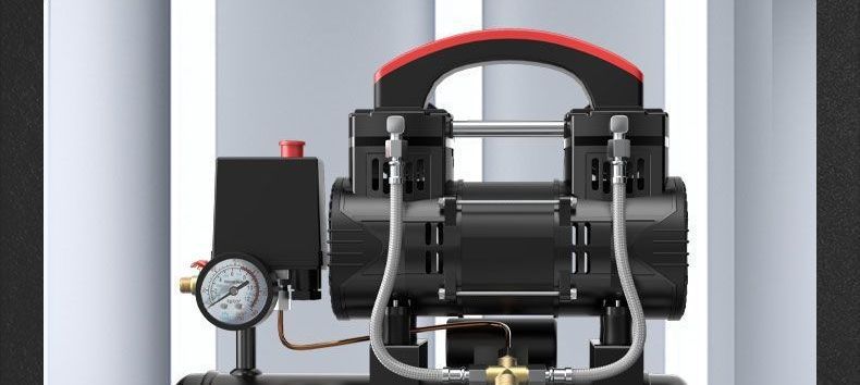 Ruicheng air compressor small air compressor oil-free silent 220V woodworking painting air pump