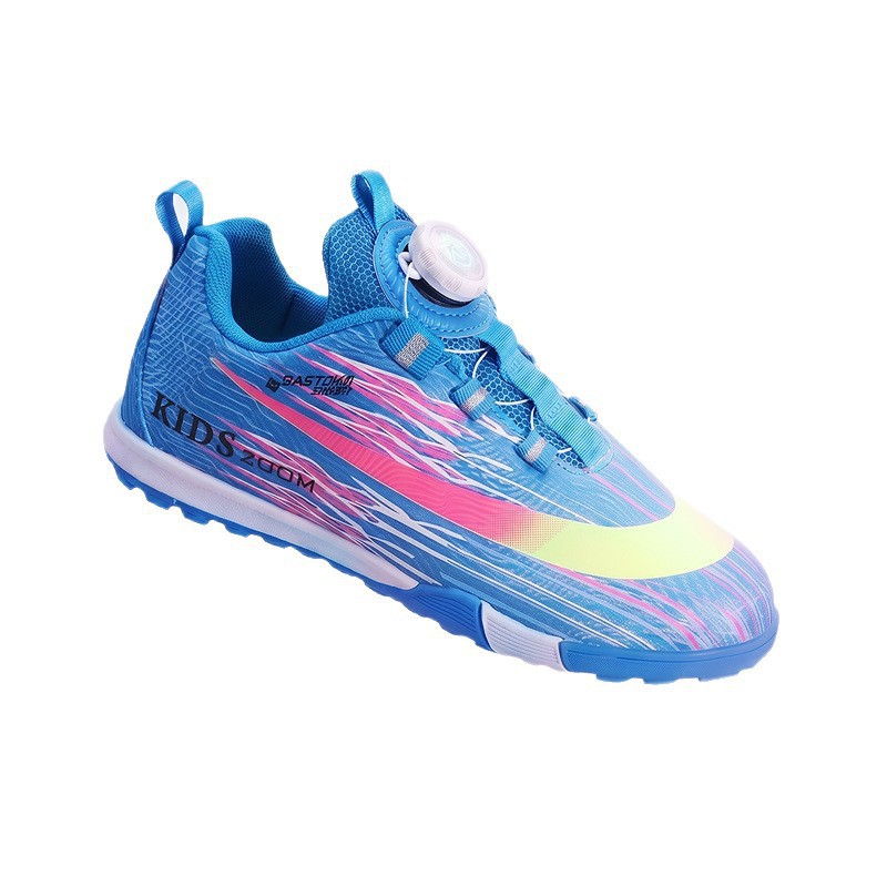 Zapatillas de Fútbol Infantil con Hebilla Giratoria TF Malla y TPU Ligero para Césped Natural y Artificial image 6