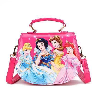 Niños bolsa de hielo princesa bolso de las niñas estilo coreano mochila princesa Elsa lindo hombro bolsa de mensajero al por mayor