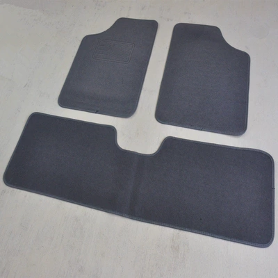 Car Carpet, suede anti-slip mats, one-piece floor - revised-one-piece-gray-universal-three-piece-set