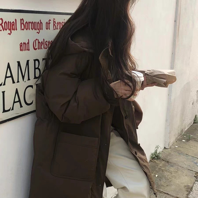 No Returns or Exchanges 2024 Winter New Korean Dongdaemun Ob*Et Hooded New National Standard 90 Duck down Long down Jacket Coat