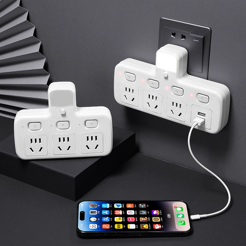 Household porous multi -switch plug -in ducts Put home conversion socket expansion wireless dormitory office line line plug