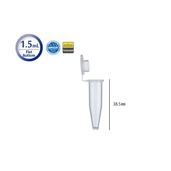 WATSON沃森131-8155CS-N原装微量离心管1.5 mL平面底玉科代理!