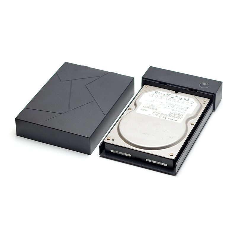 Caja de disco duro de 3,5 pulgadas al por mayor escritorio portátil escritorio mecánico disco de estado sólido externo usb3.0 caja de disco duro móvil