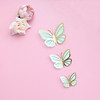 Cross -border paper double -layer butterfly cake decoration birthday cake decorative cake plug -in cake ornament baking plug -in