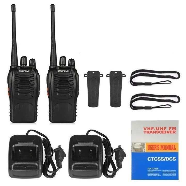 Walkie-Talkie Baofeng BF-888S, Intercomunicador Baofeng 888S de Alta Potencia para Uso Civil, Radio Portátil Baofeng 888S