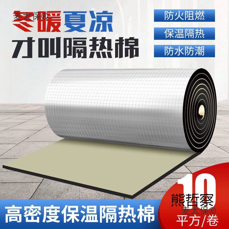 Изоляционная плита самоклеящаяся, устойчивая к высоким температурам, цветная стальная крыша, крыша дома, зимний сад, изоляция, резинопластиковая звукоизоляция Metabo