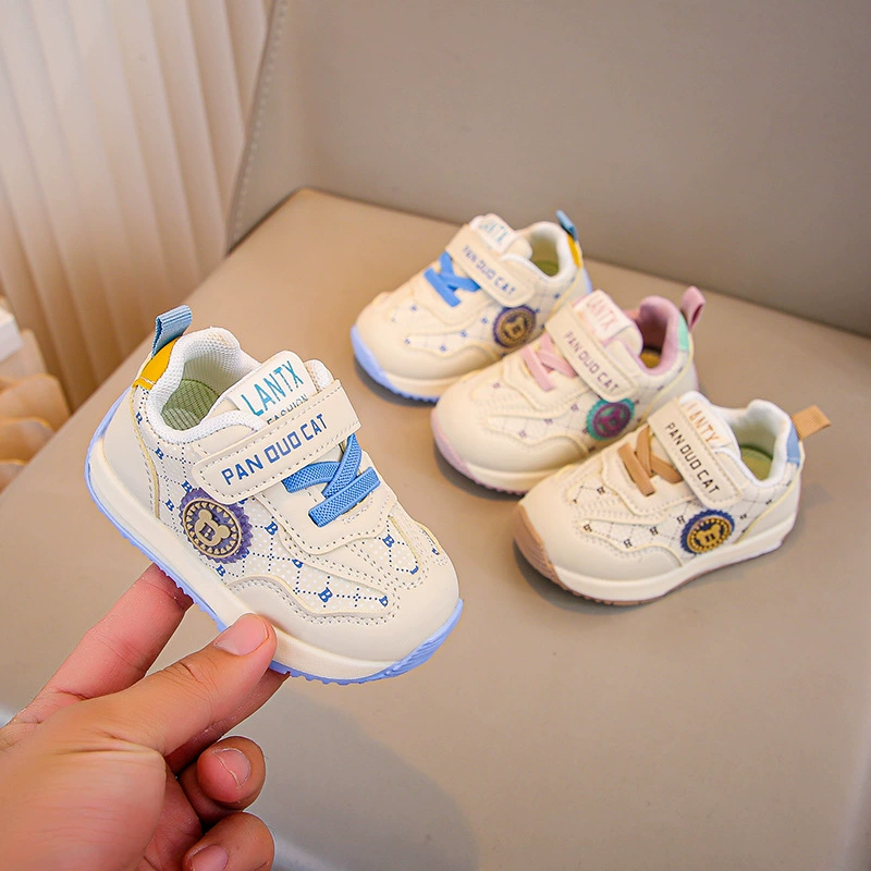 Детская обувь для малышей весной и осенью новая мягкая подошва детская нескользящая спортивная обувь для мужчин и женщин