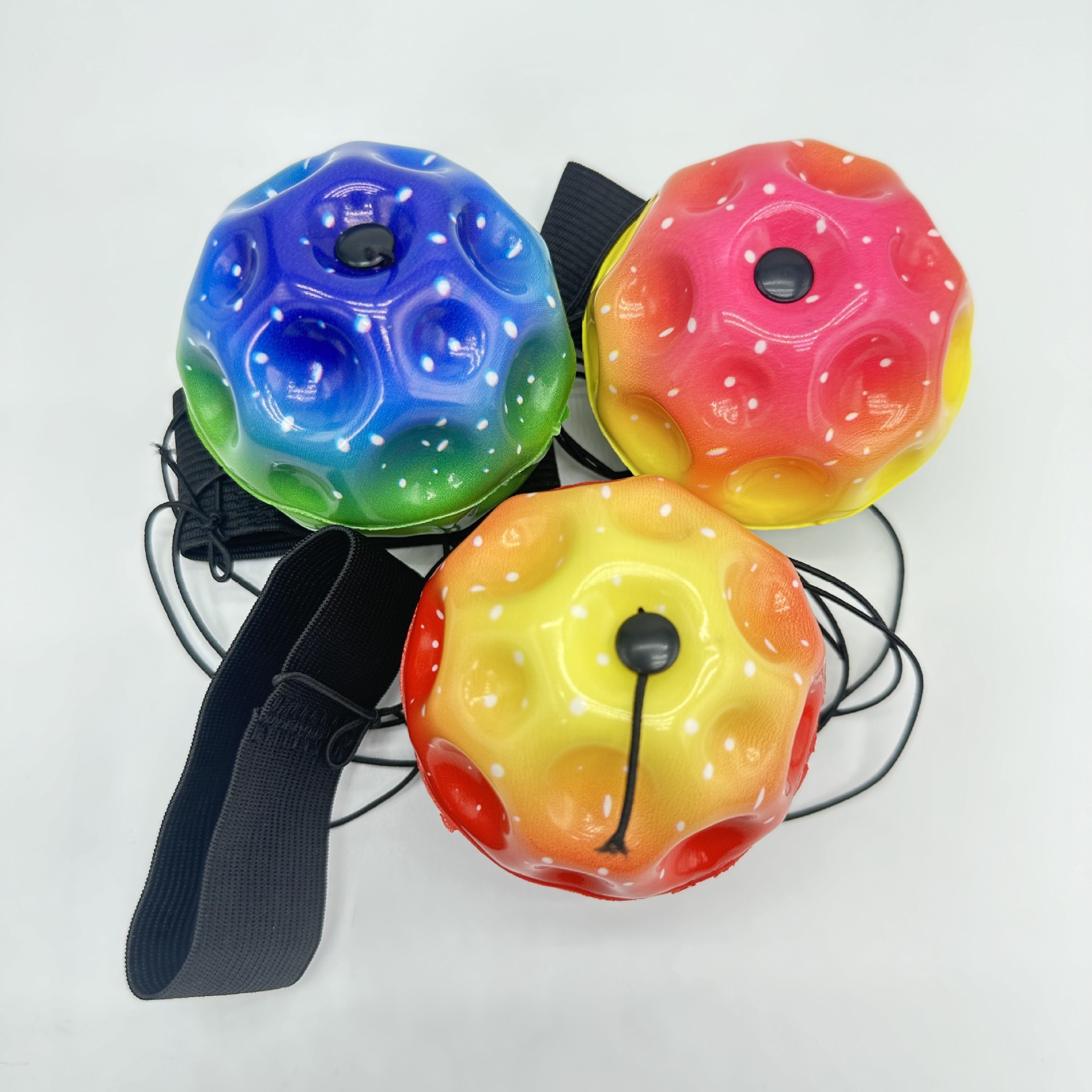 손목 스트랩 홀 볼 7.0CM [눈부신 색상 랜덤 버클]