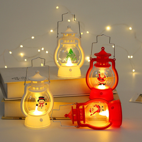Christmas Pony Lantern Night Light Portable Small Oil Lamp Kindergarten Children Christmas Gift Baking Decorative Ornaments