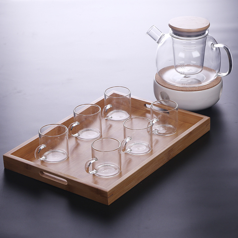 1L 라이너 포트 + 6 컵 + 트레이 + 베이스 50 2H 무연 양초 보내기