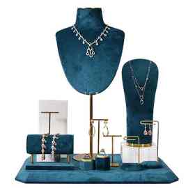 橱窗首饰架珠宝展示道具套装饰品项链模特脖子陈列架