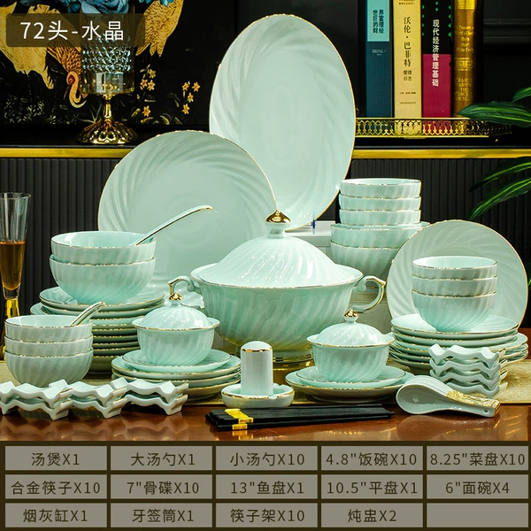 72-piece crystal set