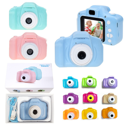 Wholesale factory X2 HD mini digital camera for taking photos and videos, small DSLR gift toy for children