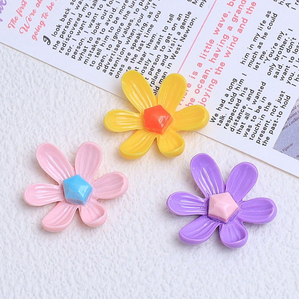 [Xidua fábrica al por mayor] hecho a mano DIY crema pegamento teléfono caso tocado horquilla resina accesorios pequeña flor