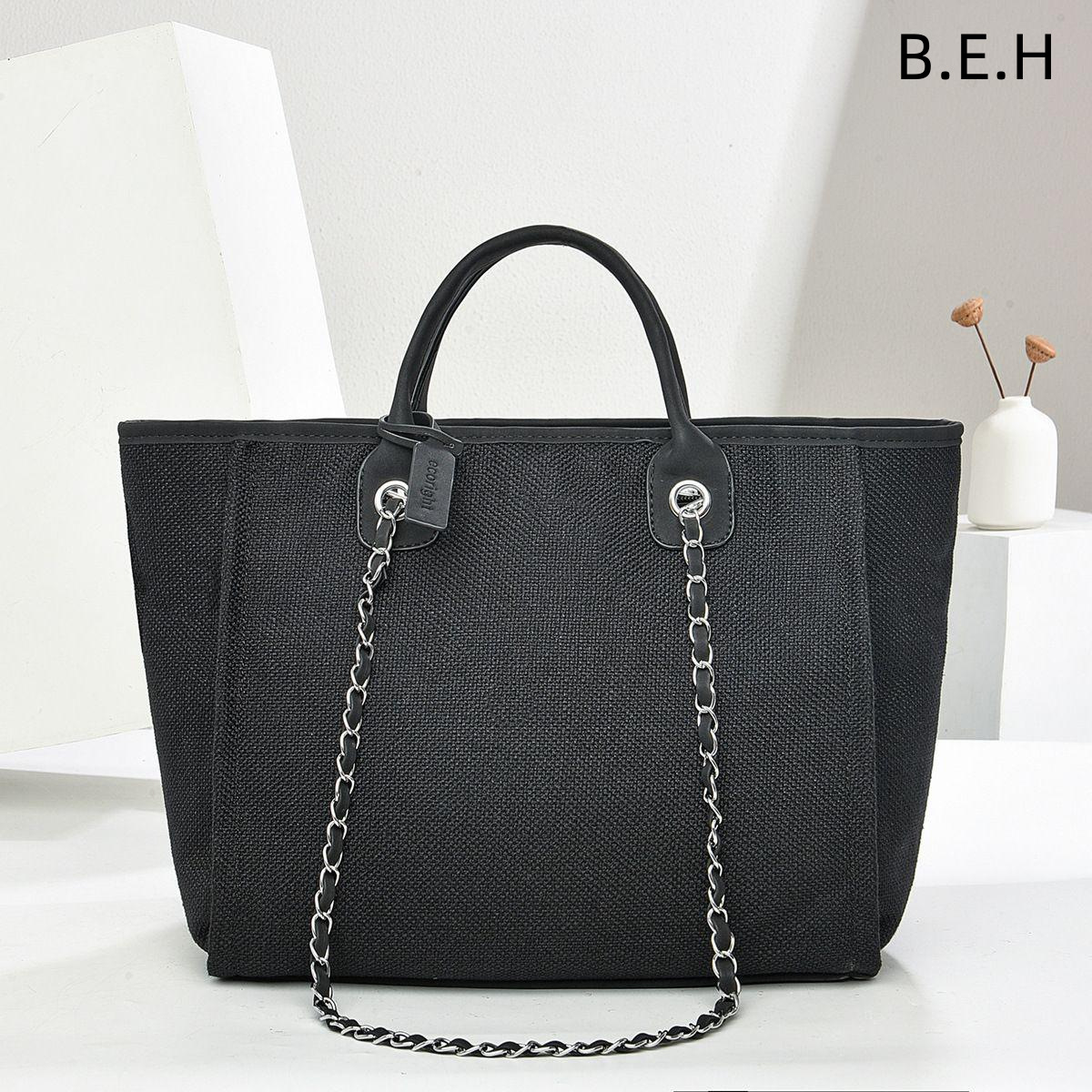 Bolso de Mano Tipo Balde para Mujer BEH de PU con Cadena para Uso Diario image 5