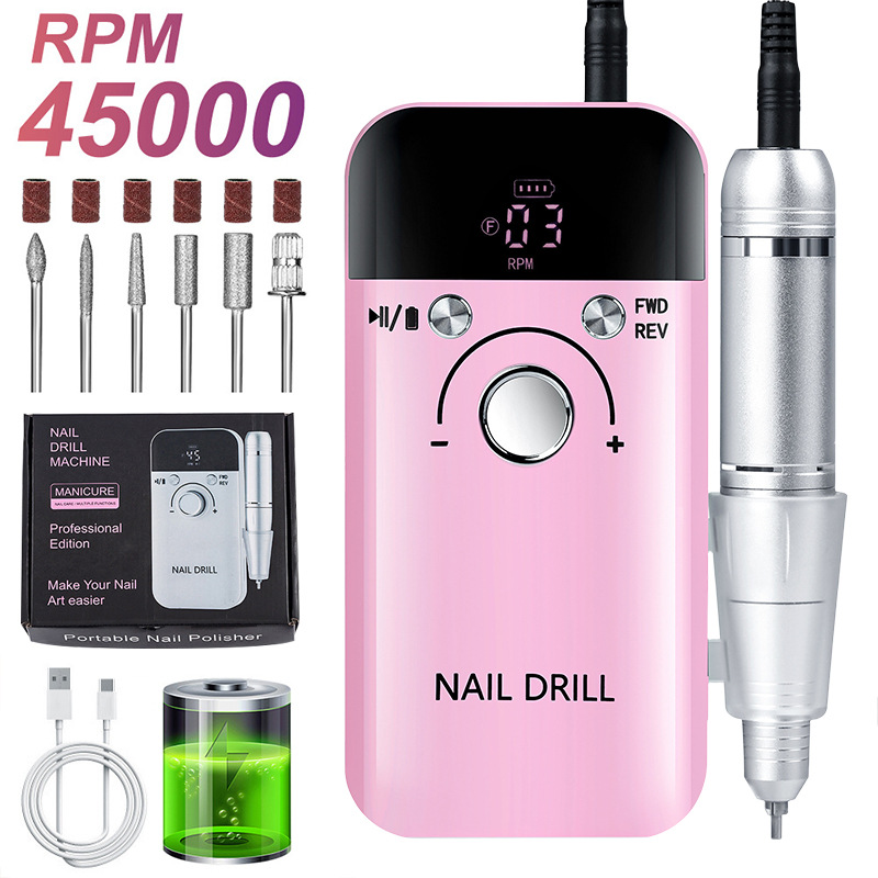 Torno Eléctrico para Uñas Portátil Recargable para Manicura image 48