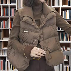 反季大码羽绒棉服马甲女外穿洋气秋冬2025新款坎肩加厚无袖外套潮