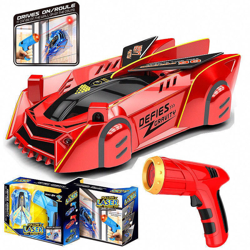 Cross-border RC light chasing wall climbing car remote control stunt car infrared induction electric remote control car children's gift toy car