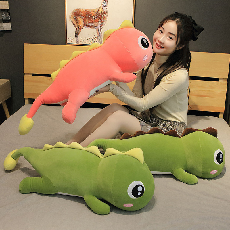 Dinosaurio de peluche de juguete almohada cama muñeca de trapo grande muñeca pierna clip almohada regalo de cumpleaños para las niñas