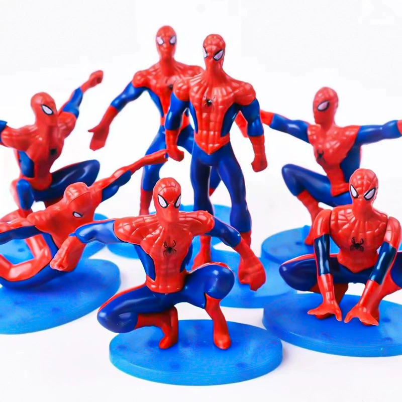 Декор для торта на день рождения с изображением Человека-паука, украшения Лиги героев, Капитан Америка, Ультрамен, фигурка Супермена, детские игрушки