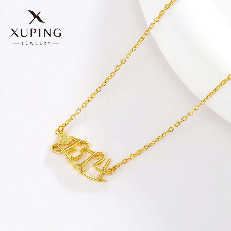 Xuping joyería Han Rebel te ama 1314 colgante aleación de otoño y invierno temperamento nicho diseño regalo de día de San Valentín