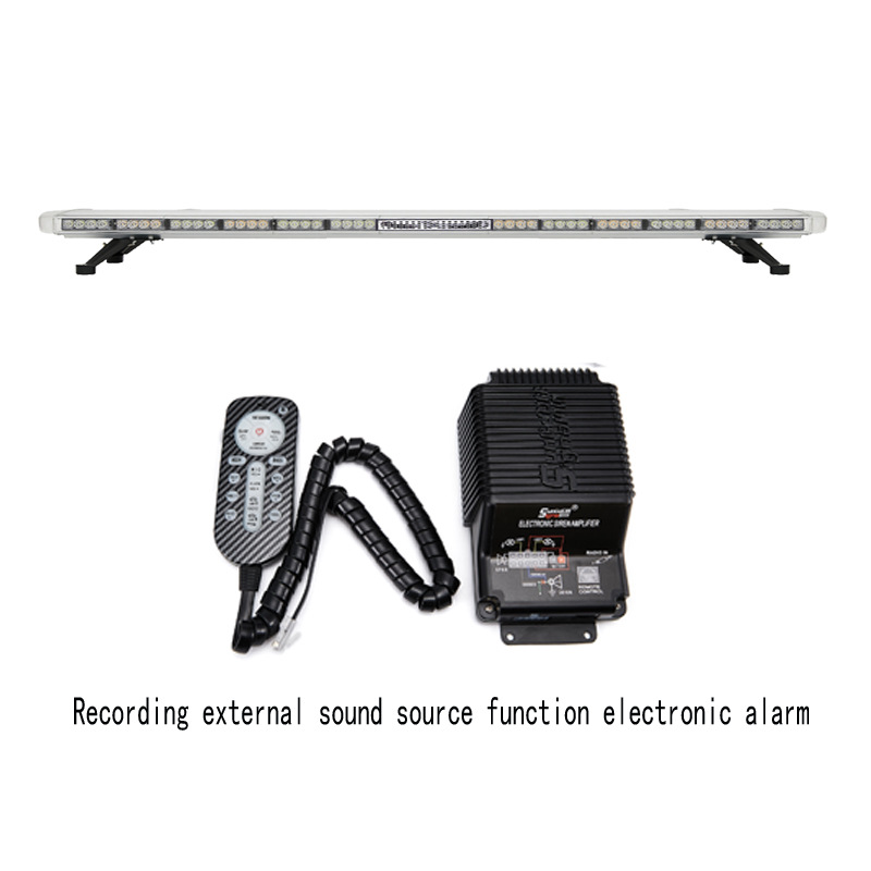 Car long-line warning light LED strobe light with recording alarm and high-pitched speaker 1.6m Strobe light 8400-4H