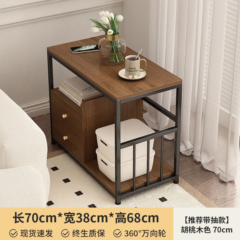 Sofá móvil, gabinete lateral, sala de estar doméstica, 2025 nuevo modelo simple y moderno con ruedas, mesa de té, carro pequeño