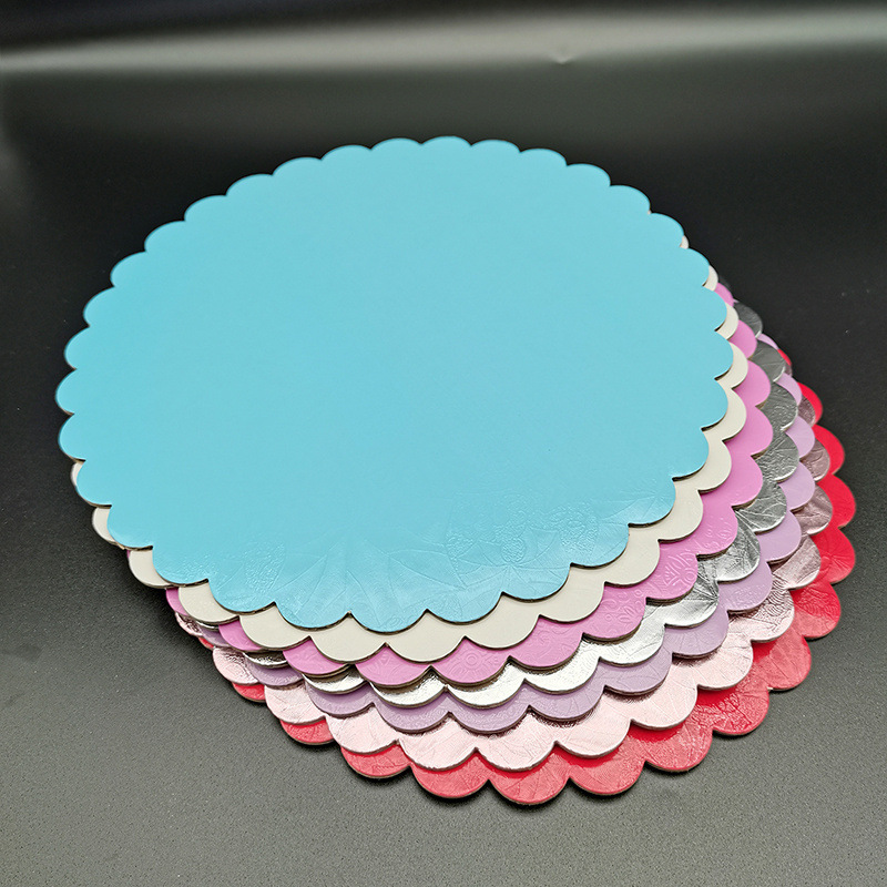 圆形花边各色印刷蛋糕底托2mm3mm瓦楞纸蛋糕垫蛋糕托盘cake board
