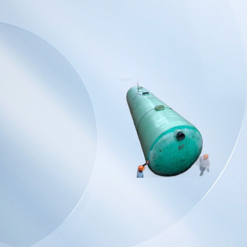 大型玻璃钢化粪池厂家批发地埋式玻璃钢缠绕式化粪池三格式隔油池