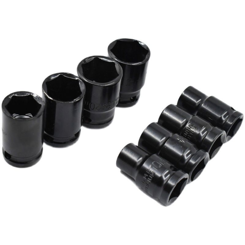 套头套筒1/2电动扳手短套筒六角小风炮短套筒头大飞气动风批套筒