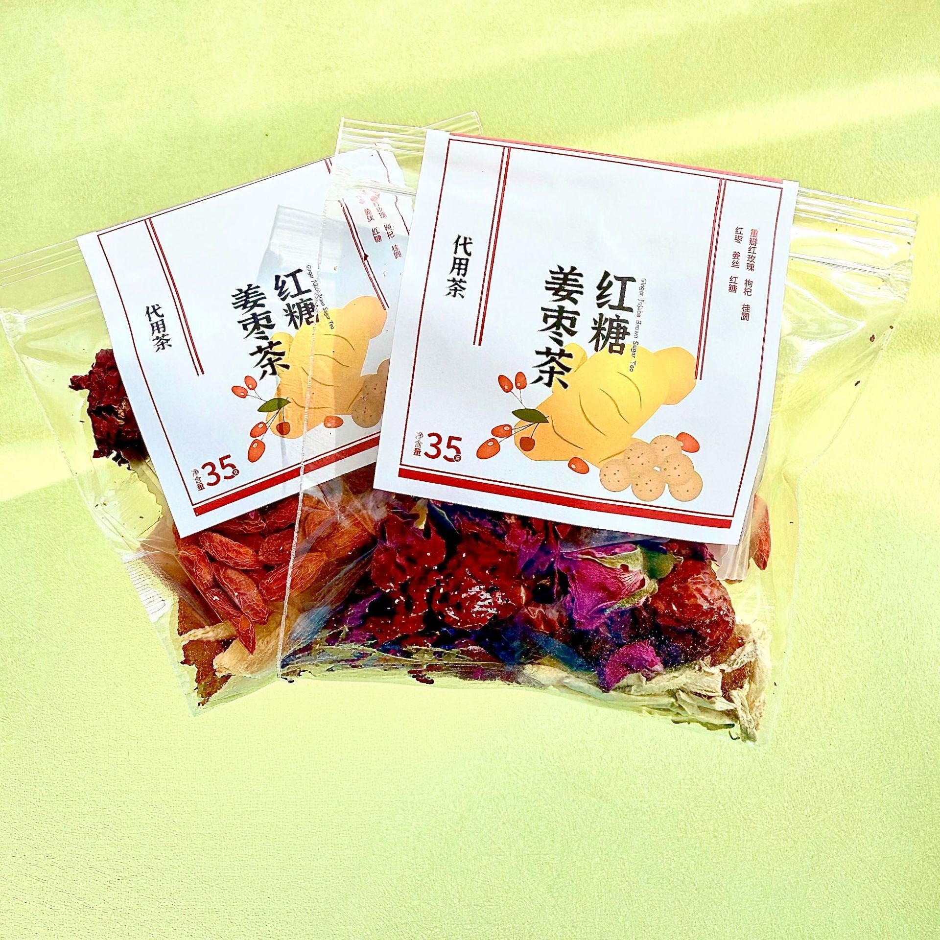 Five Finger Peach Root Poria Herbal Tea Blend with Winter Melon Lotus Leaf and Sour Jujube Rose Tea key features