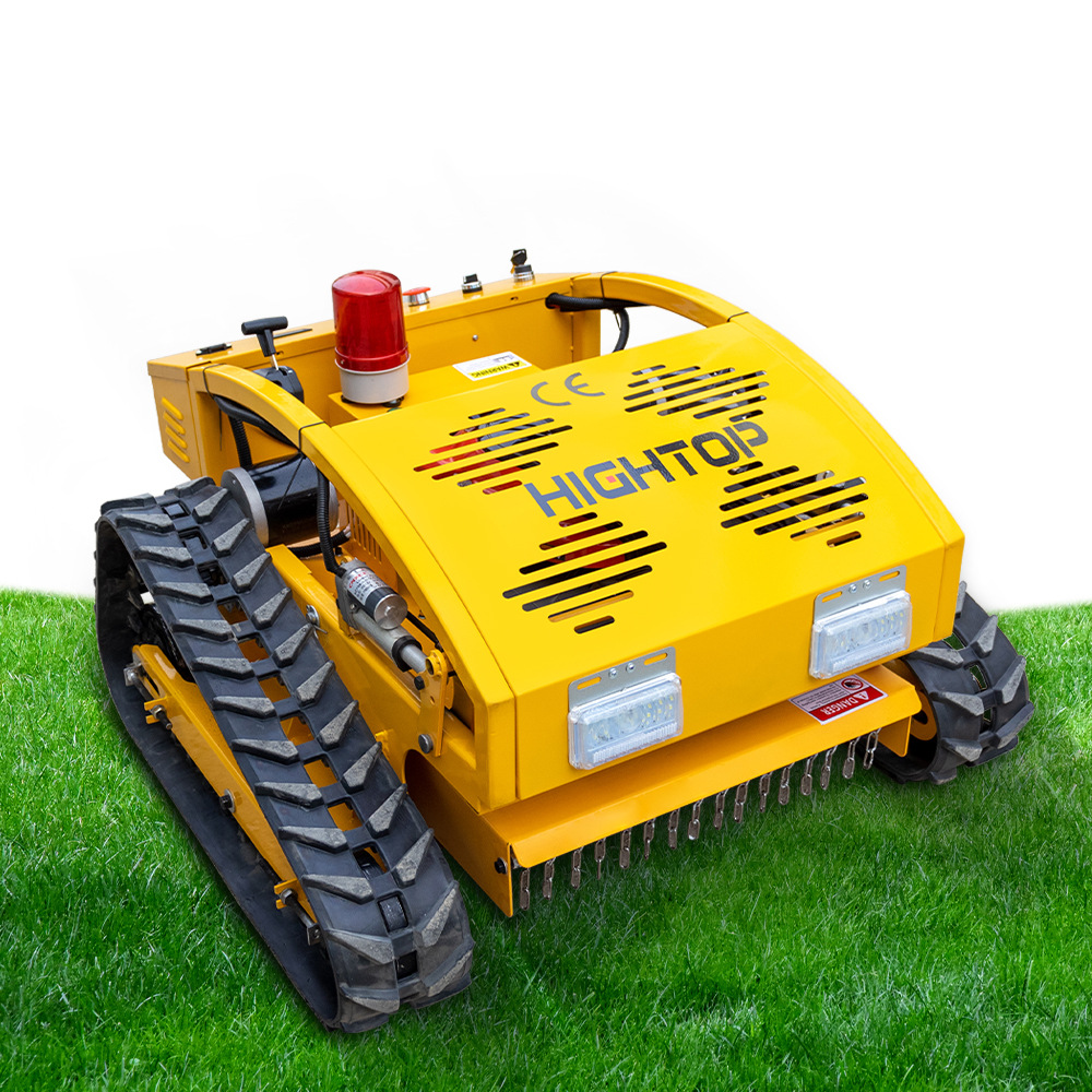现货批发遥控割草机 园林绿化堤坝荒草割草机HT750履带草地修剪机