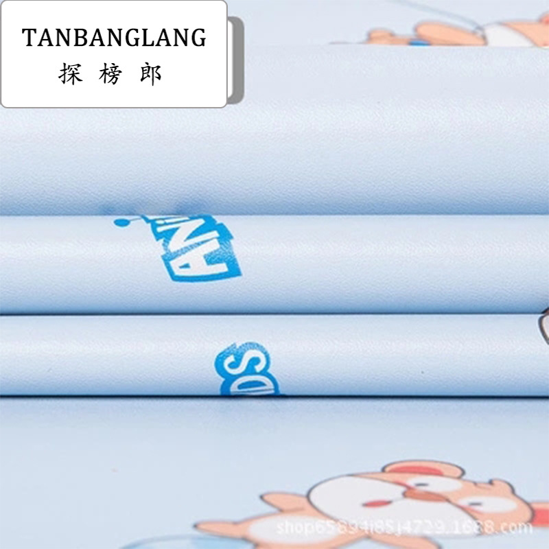 探榜郎厂家批发卡通pu皮革手袋革软硬包人造革箱包革服装印花pu皮