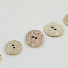两眼复古碎条纹ABS高端塑料纽扣 畅销工装扣服装电镀 批发直销