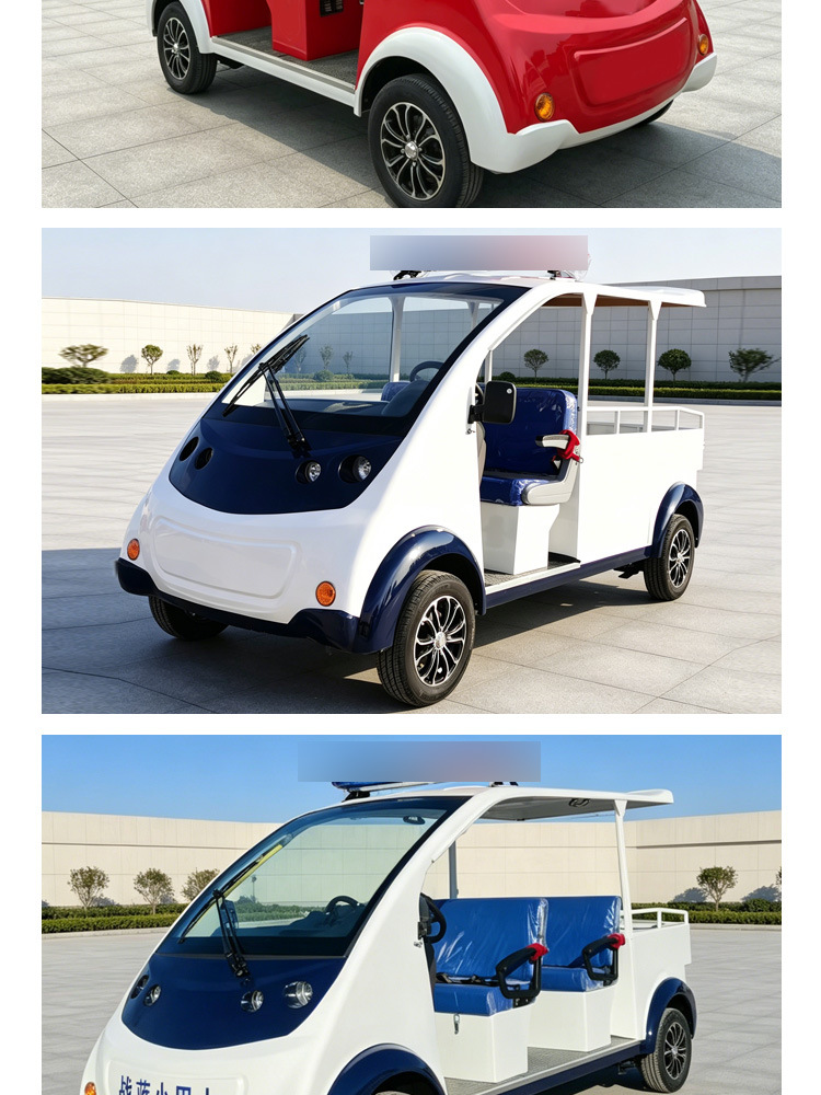 5-8 seat four-wheel security patrol vehicle for scenic areas, campuses, airports, security patrol, ten-year-old large manufacturer, export security patrol