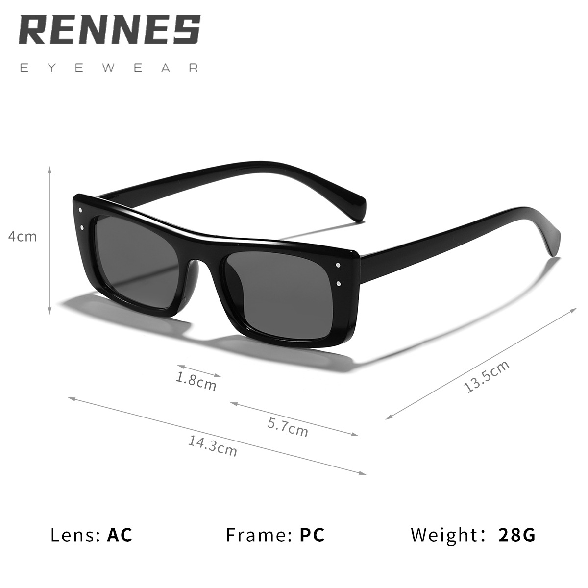 2023 nueva caja Mitin gafas de sol ins estilo personalizado gafas de sol a prueba de rayos UV UV400 gafas de sol