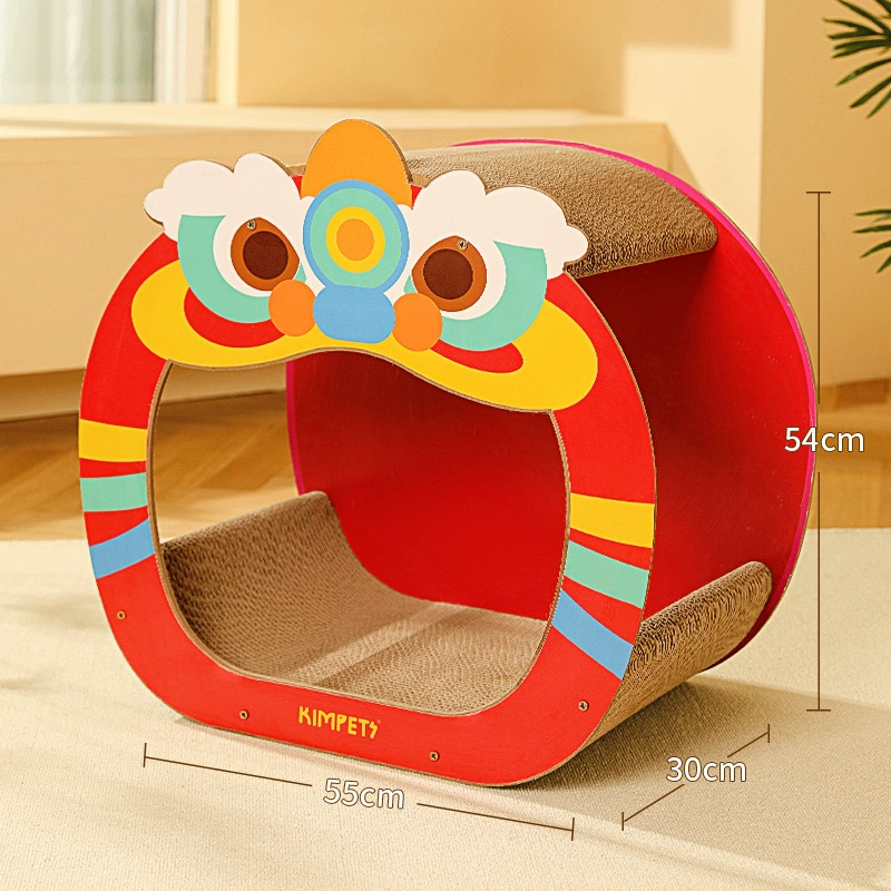 Новогодняя доска для кошек с танцем льва, доска для кошек Lucky Rabbit, доска для кошек с мультяшным кроликом, доска для кошек