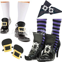 节日装扮cosplay华盛顿律师鞋盖鞋扣扮演道具复古复古风万圣节