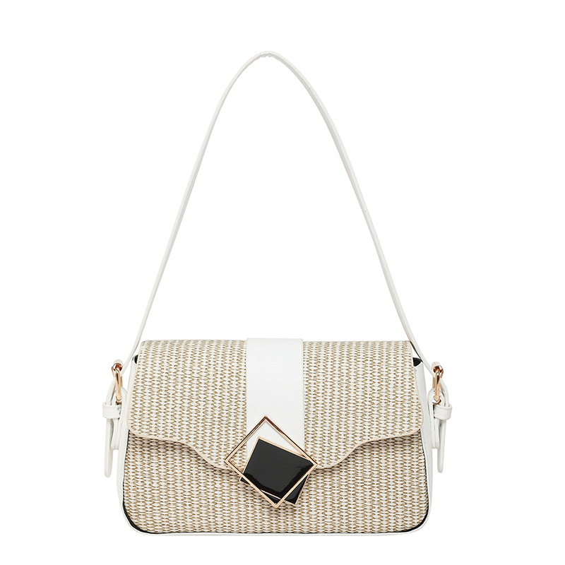 Bolso bajo la axila francés nicho nuevo estilo de primavera 2025 bolso de hombro portátil de moda simple bolso cuadrado