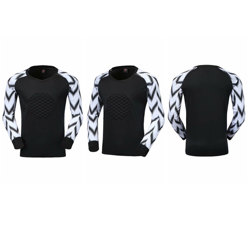 New goalkeeper suit set with pants for men, women and children, football match and training long-sleeve protective set with printing