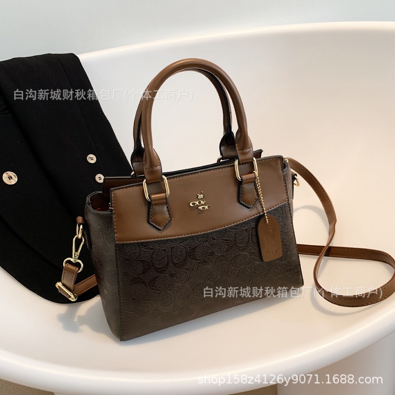 欧美包包女士2025新款小众设计师时尚托特包高级感印花手提斜挎包|undefined